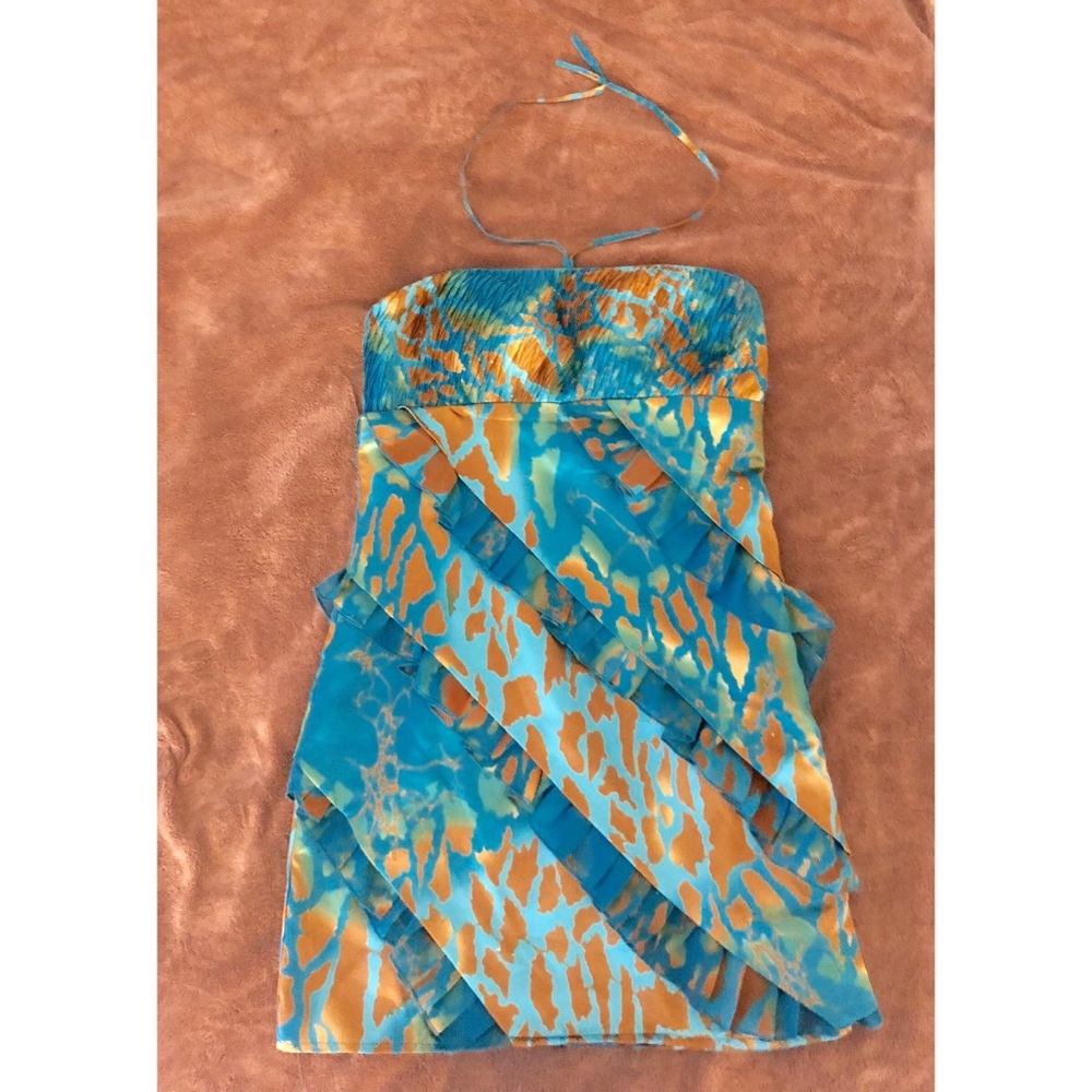 Radiant sky blue dress by Carraz . New with tags!